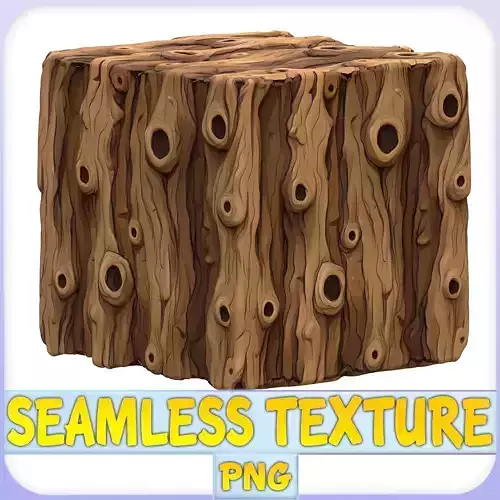 Stylized Bark Seamless Texture