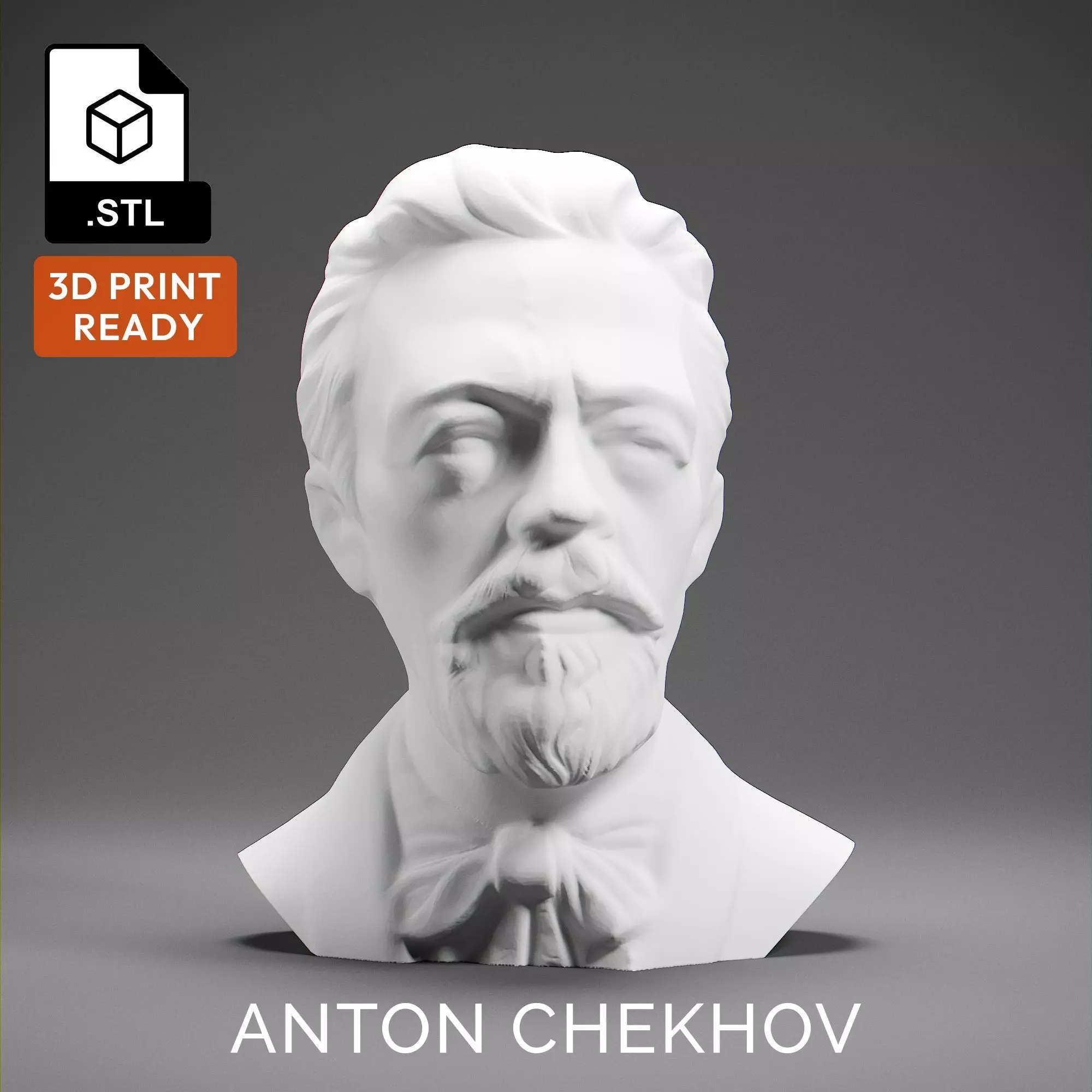 Anton Chekhov 3D print model_0