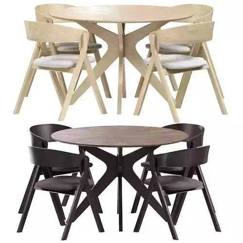 Naanim round Table Godia chair