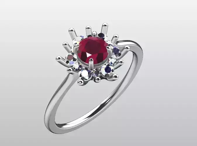 diamond anturage ring