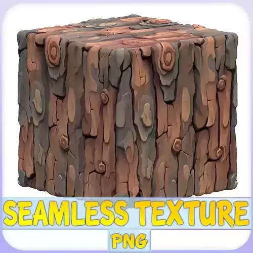 Stylized Bark Seamless Texture