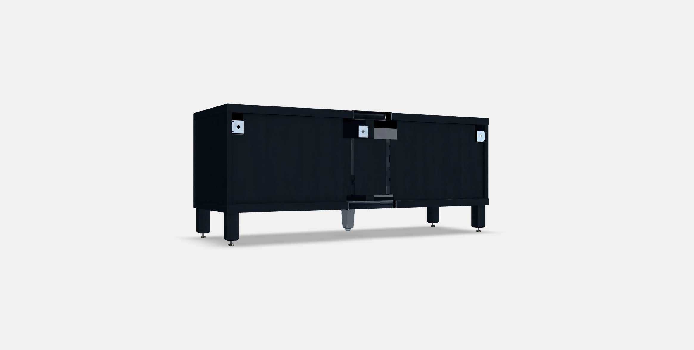 BESTA TV bench with doors 37 Low-poly 3D model_16