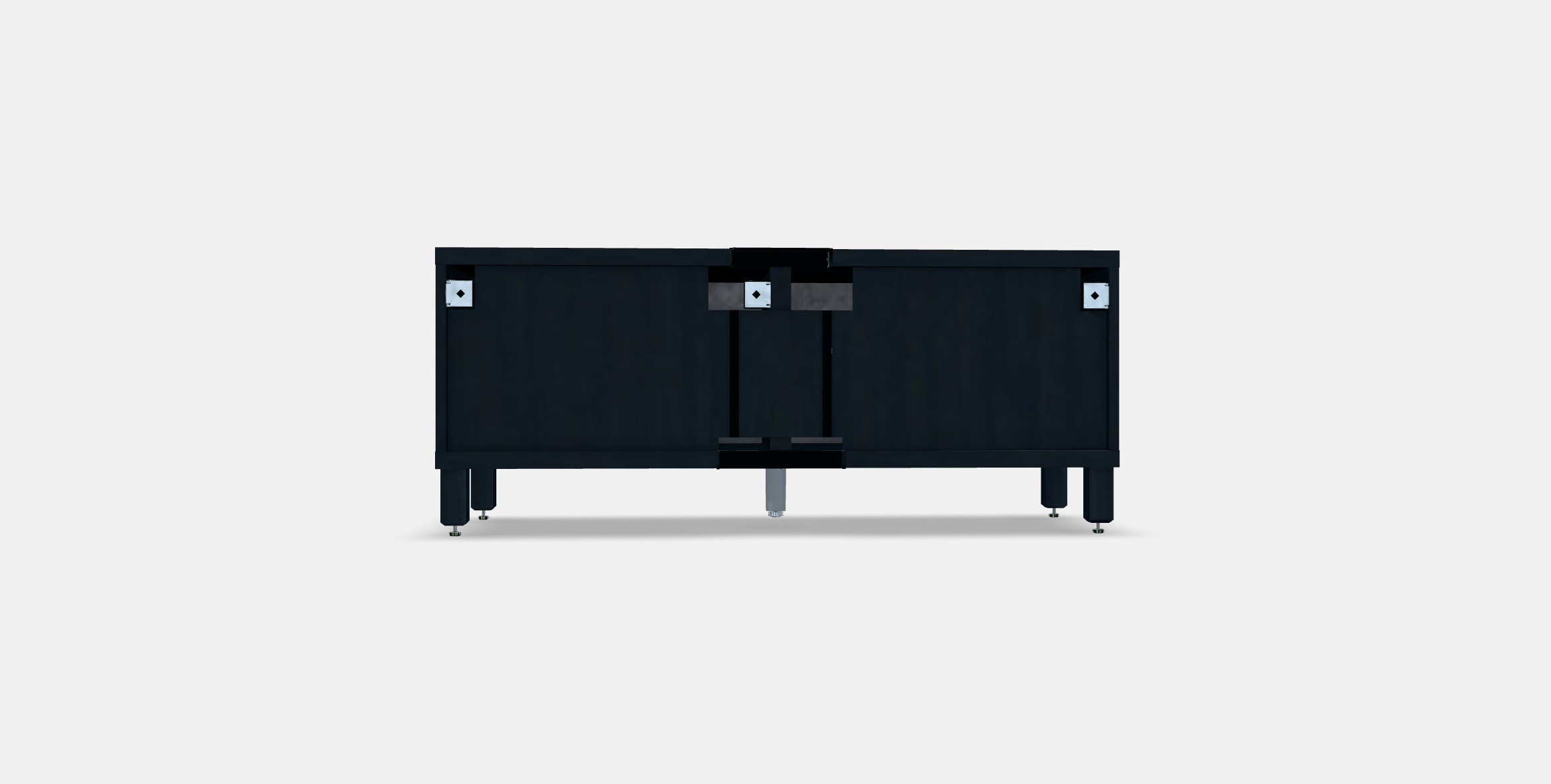 BESTA TV bench with doors 37 Low-poly 3D model_14