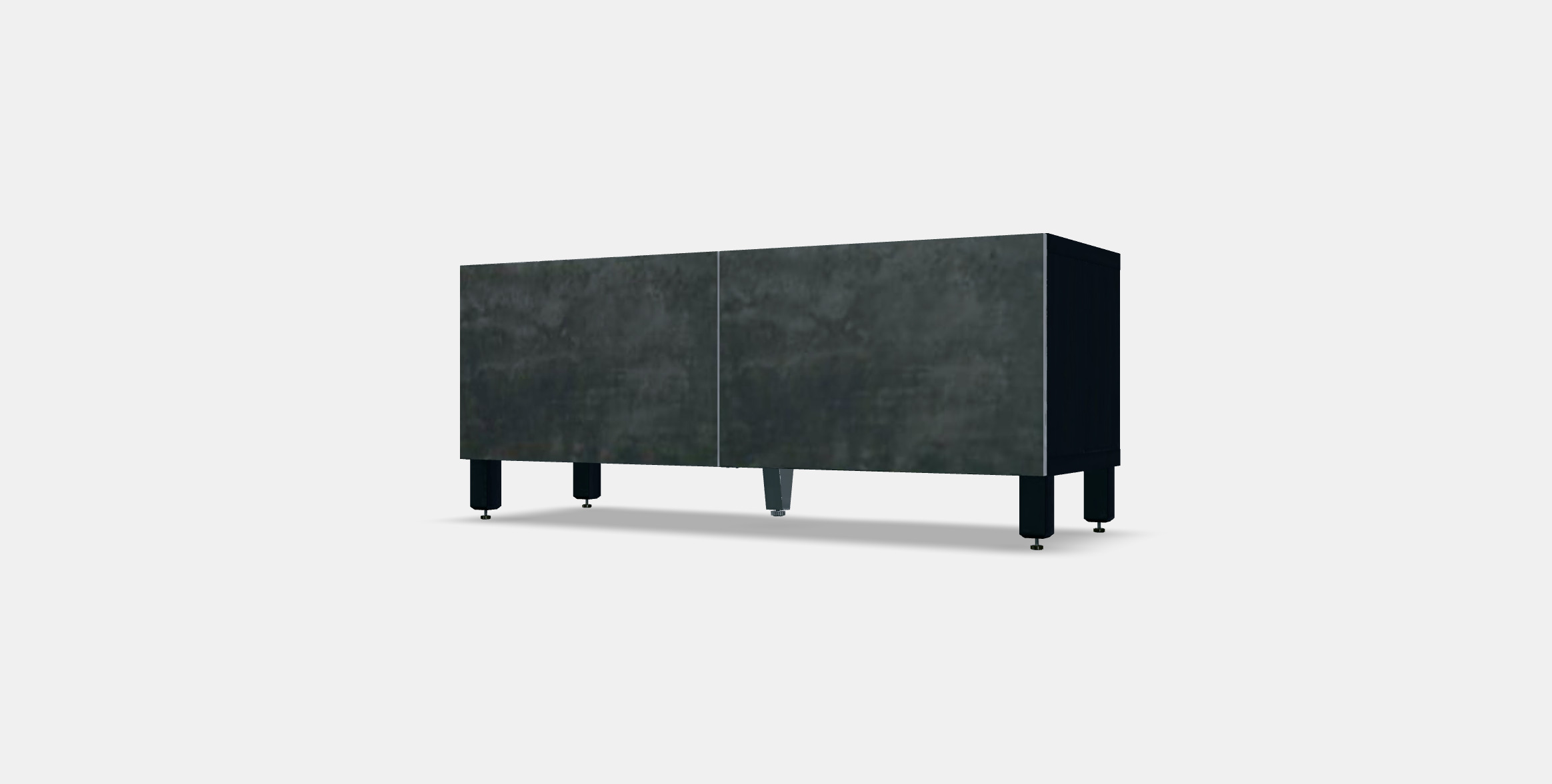 BESTA TV bench with doors 37 Low-poly 3D model_12