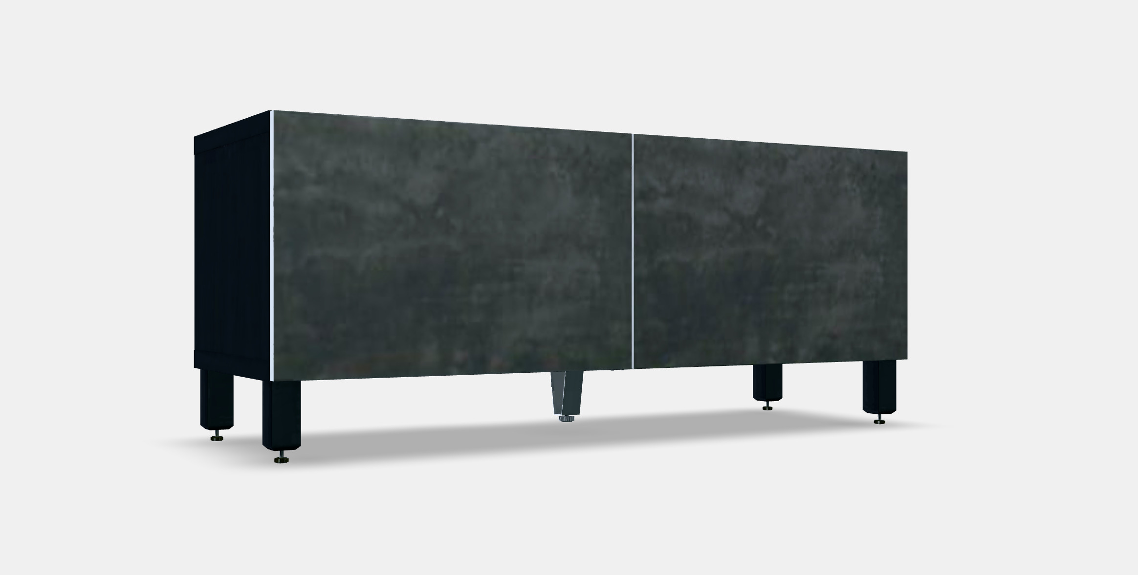 BESTA TV bench with doors 37 Low-poly 3D model_9