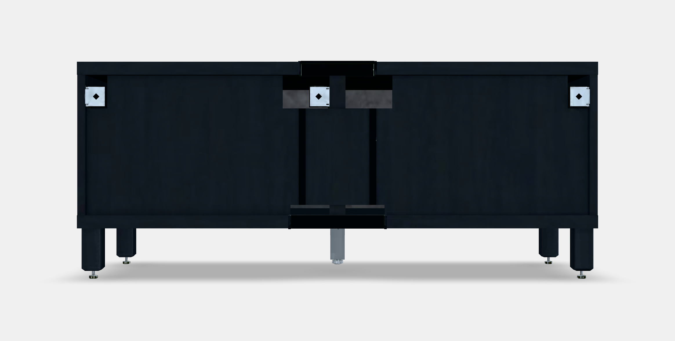 BESTA TV bench with doors 37 Low-poly 3D model_15