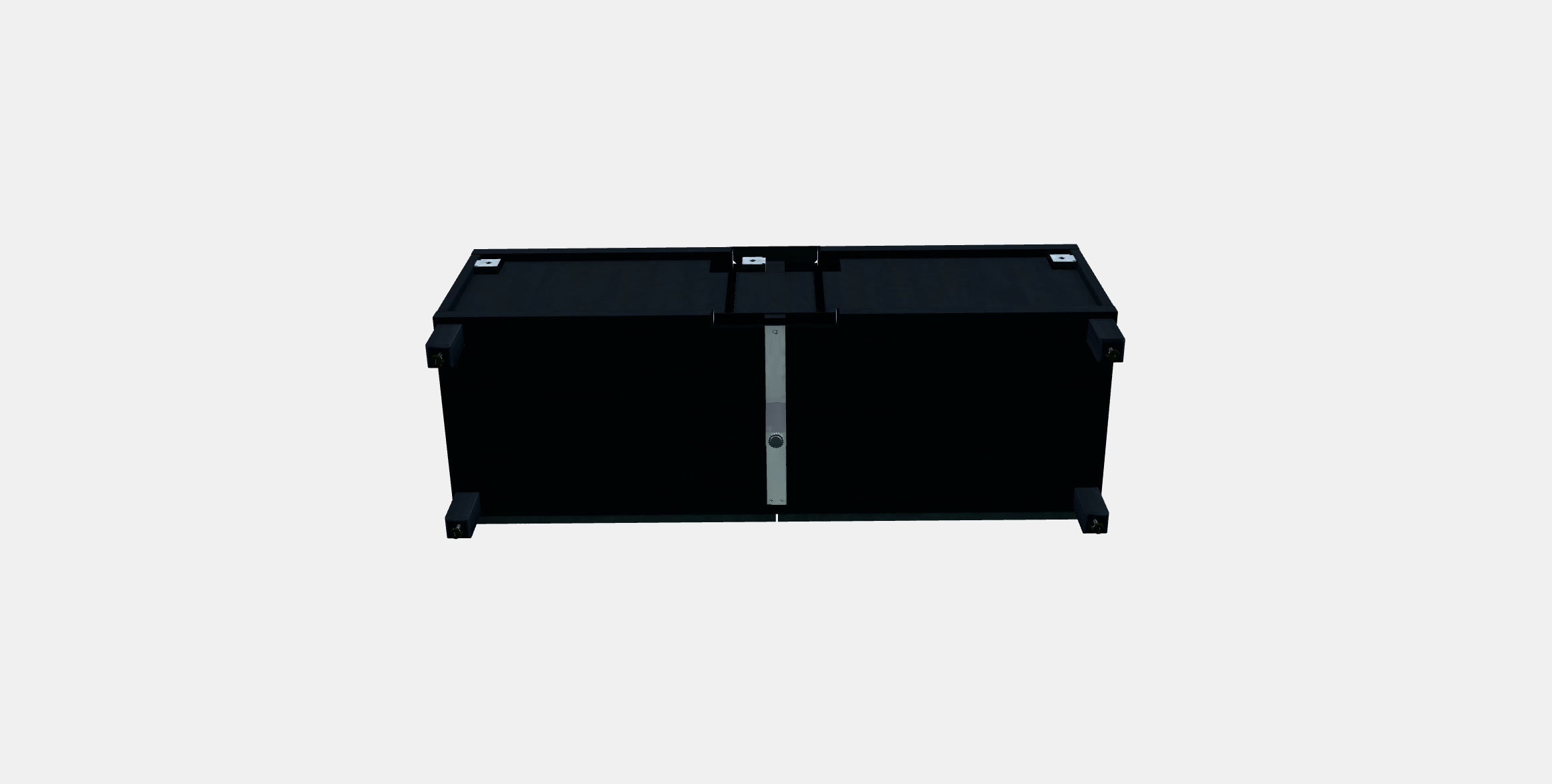 BESTA TV bench with doors 37 Low-poly 3D model_6