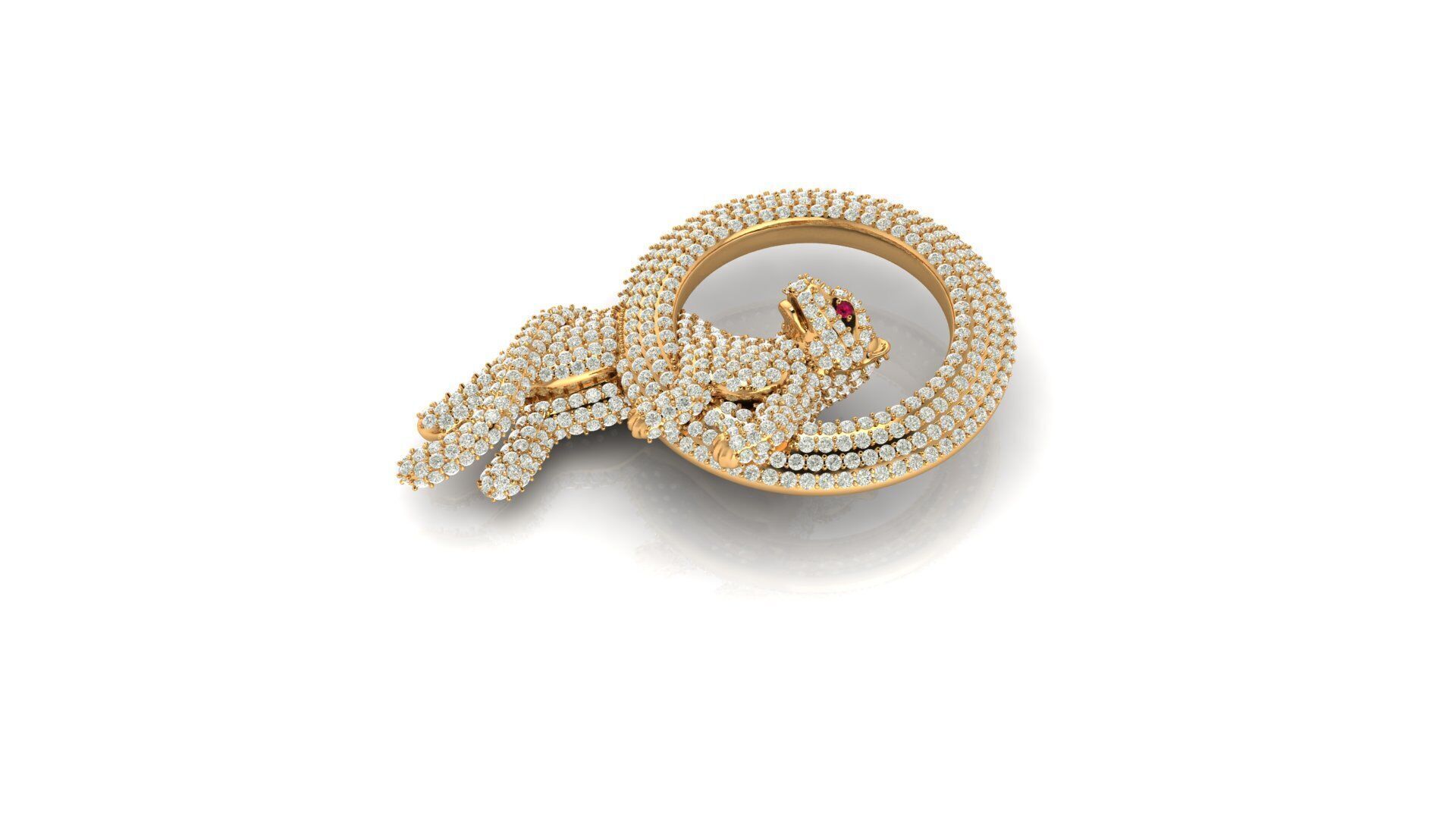 panther pendant 3D print model_3