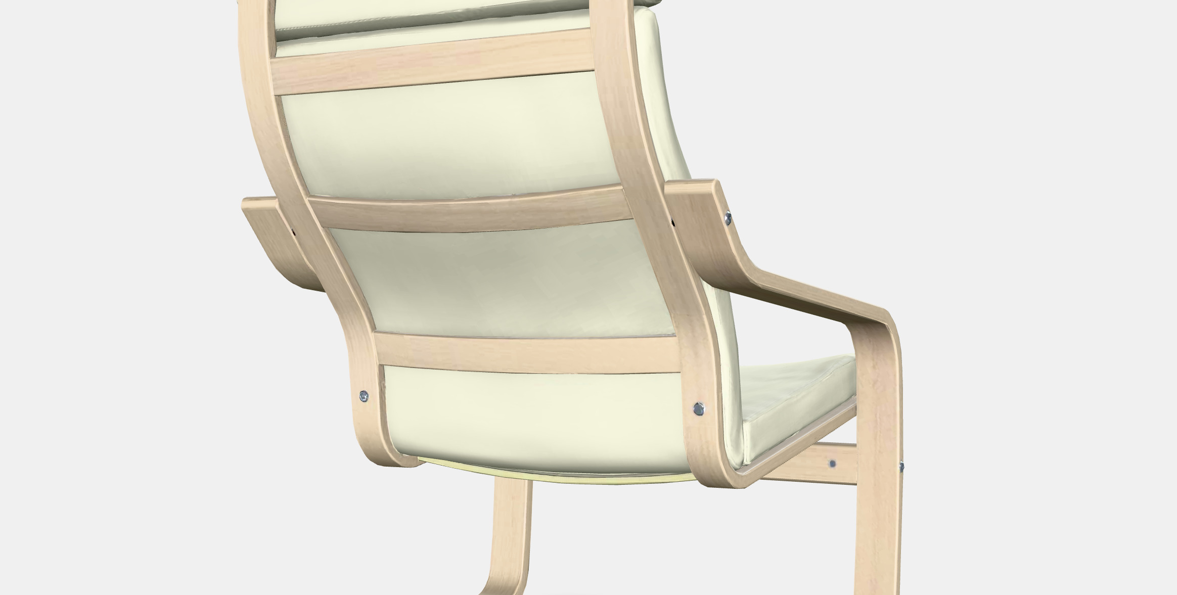 POANG Sessel Low-poly 3D model_6