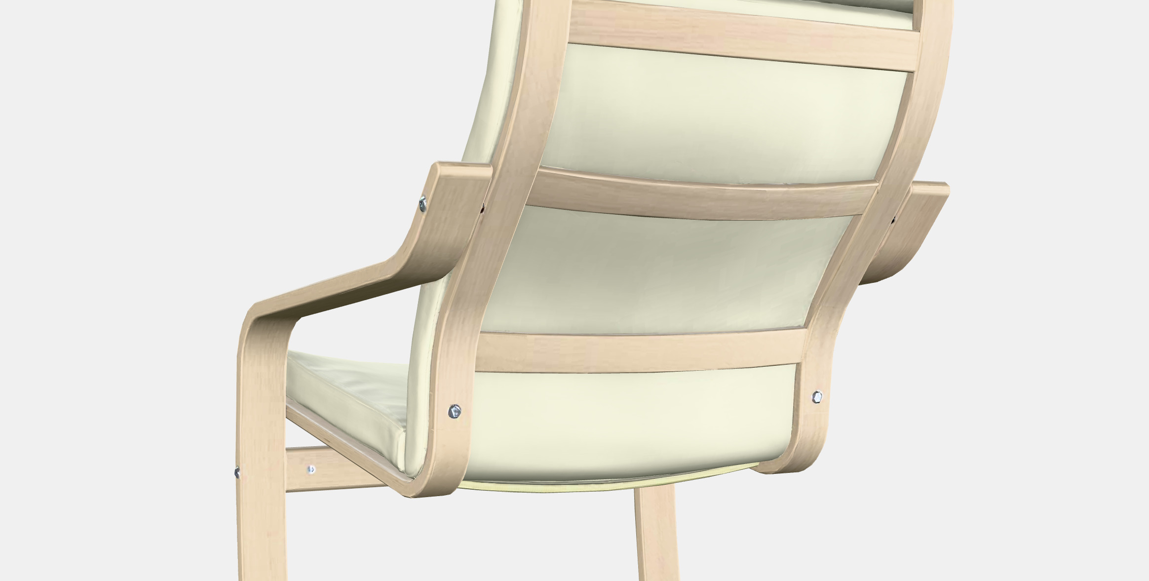 POANG Sessel Low-poly 3D model_2