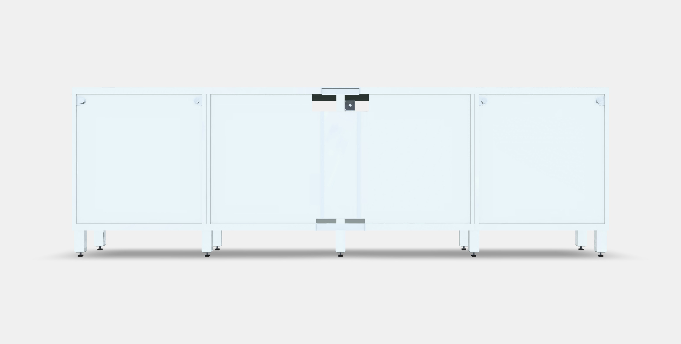 BESTA TV bench with doors and drawers 3 Low-poly 3D model_15