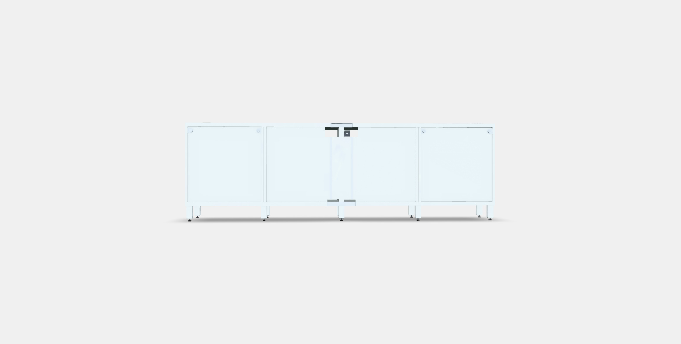 BESTA TV bench with doors and drawers 3 Low-poly 3D model_14