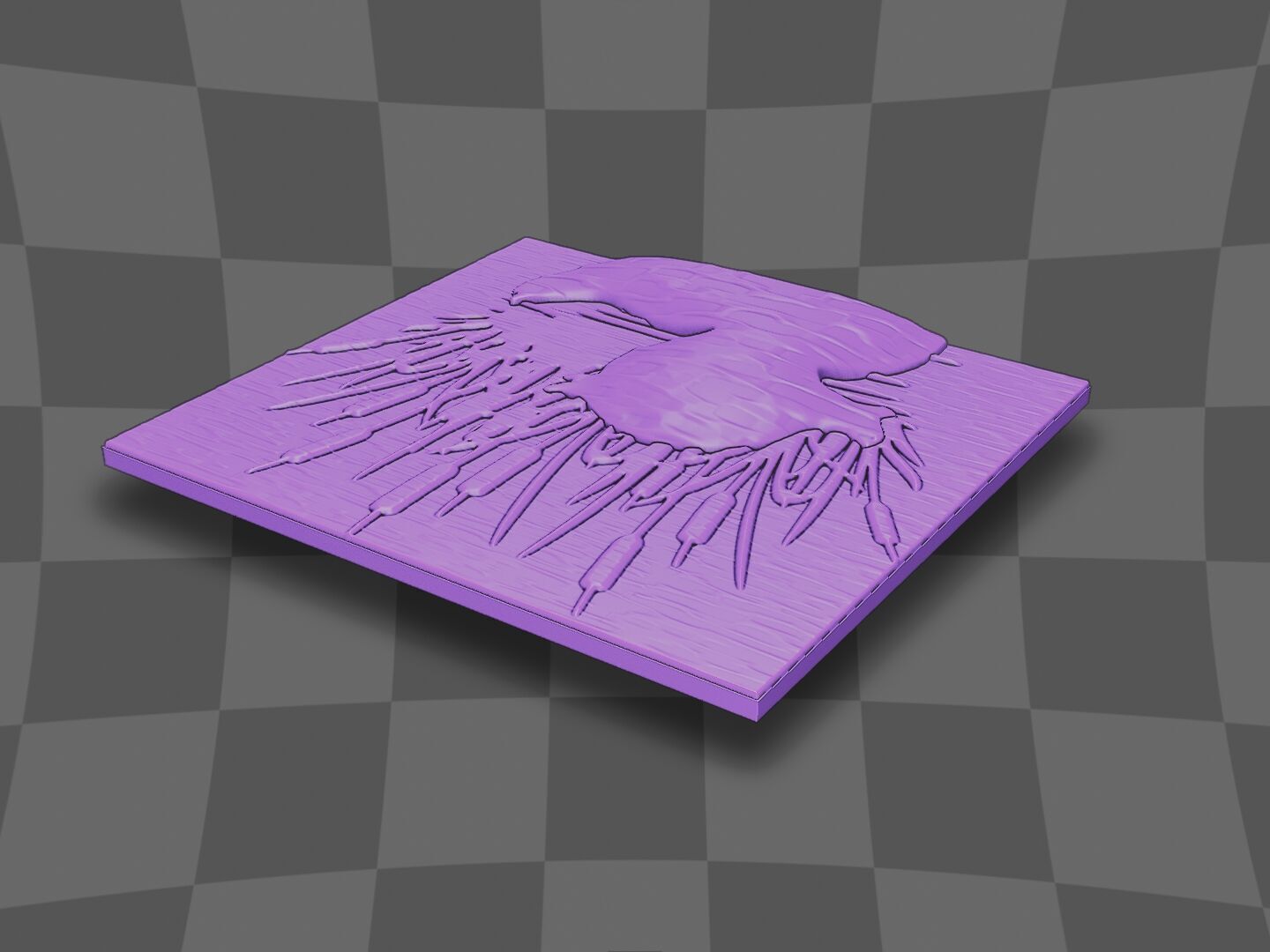 The cute duck in the lake 3D print model_5