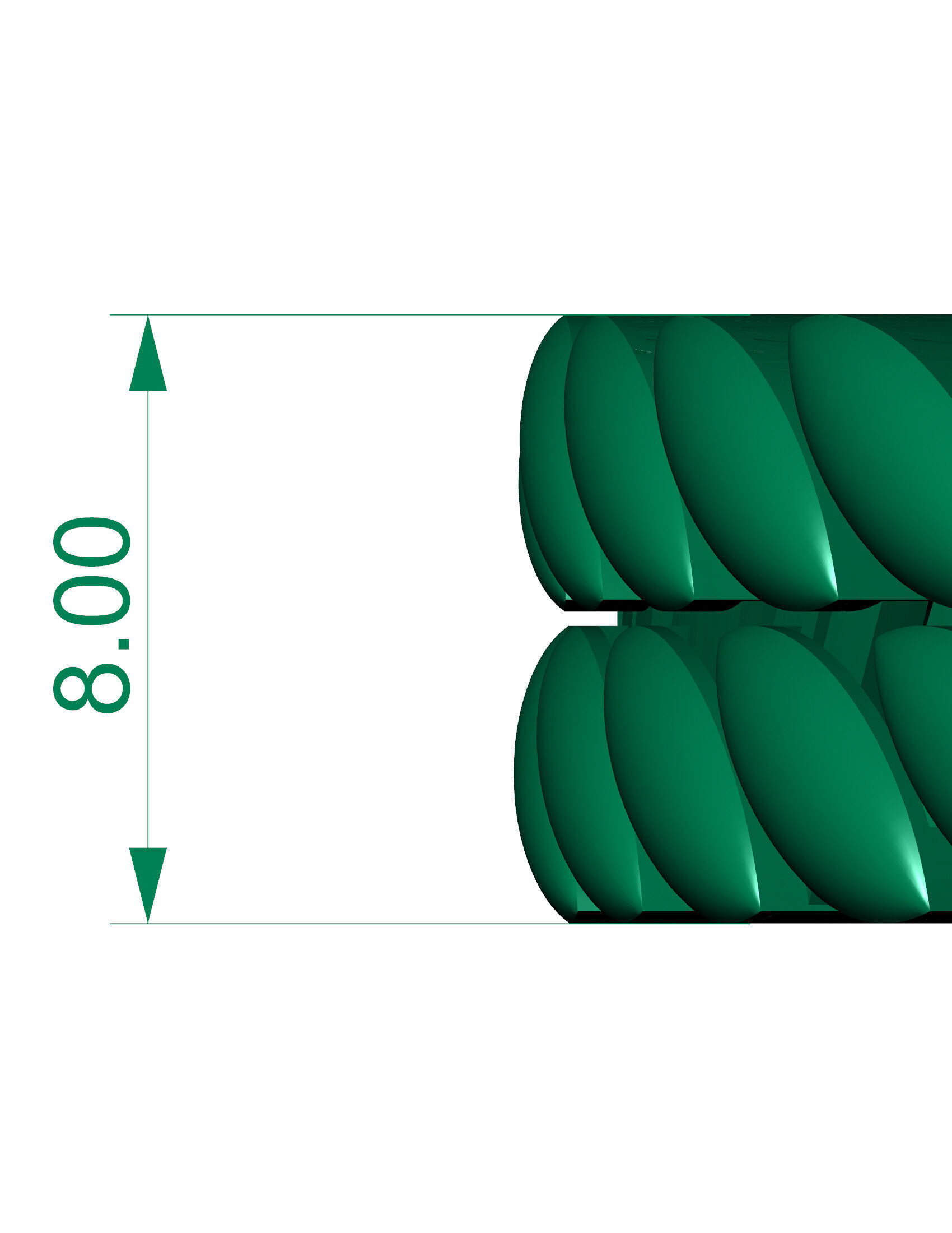 8 MM NEW SPIRAL MIAMI CUBAN LINK CHAIN BRACELET OR NECKLACE 3D print model_3