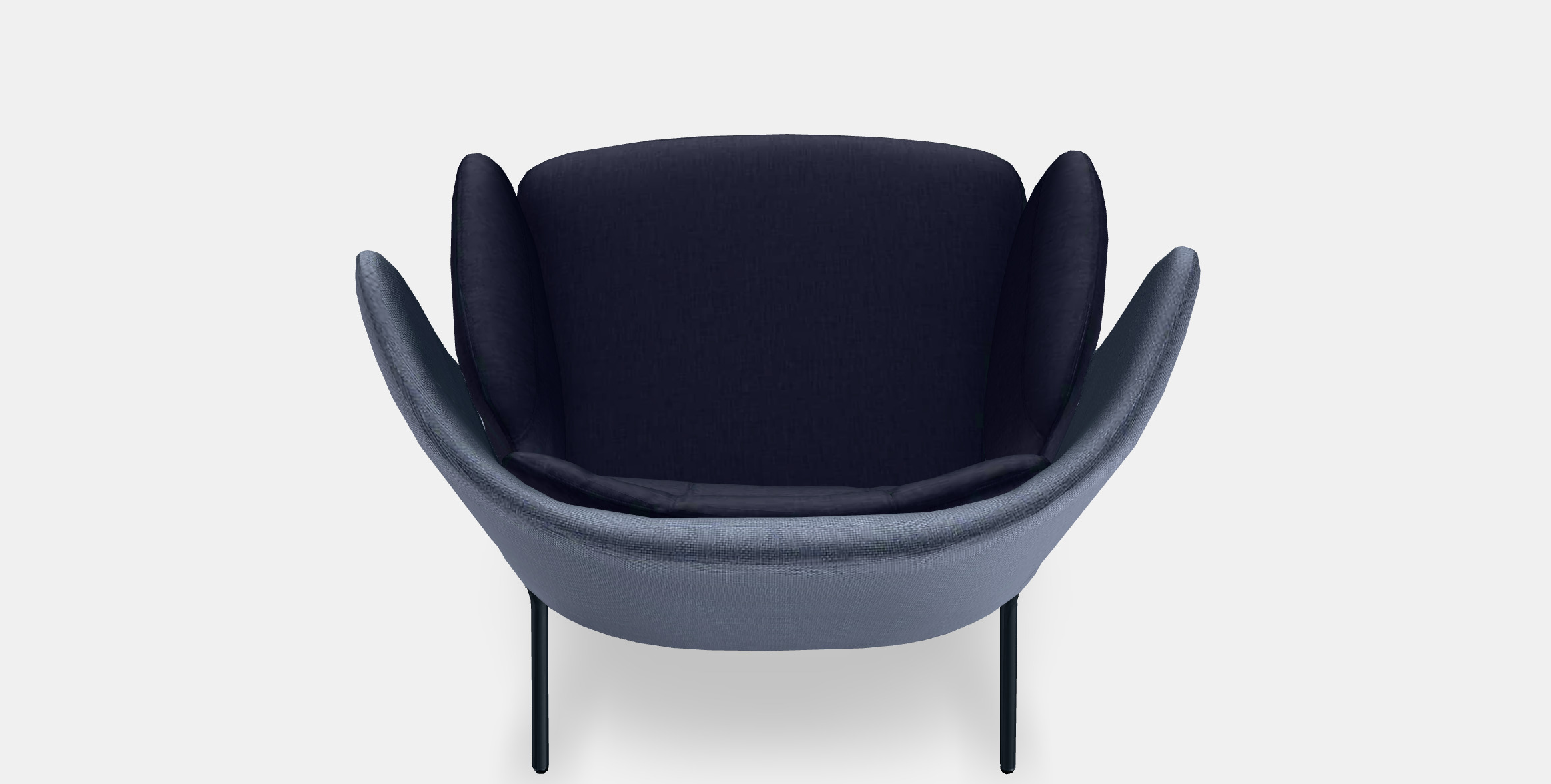 BINGSTA High-back armchair 3D model_5