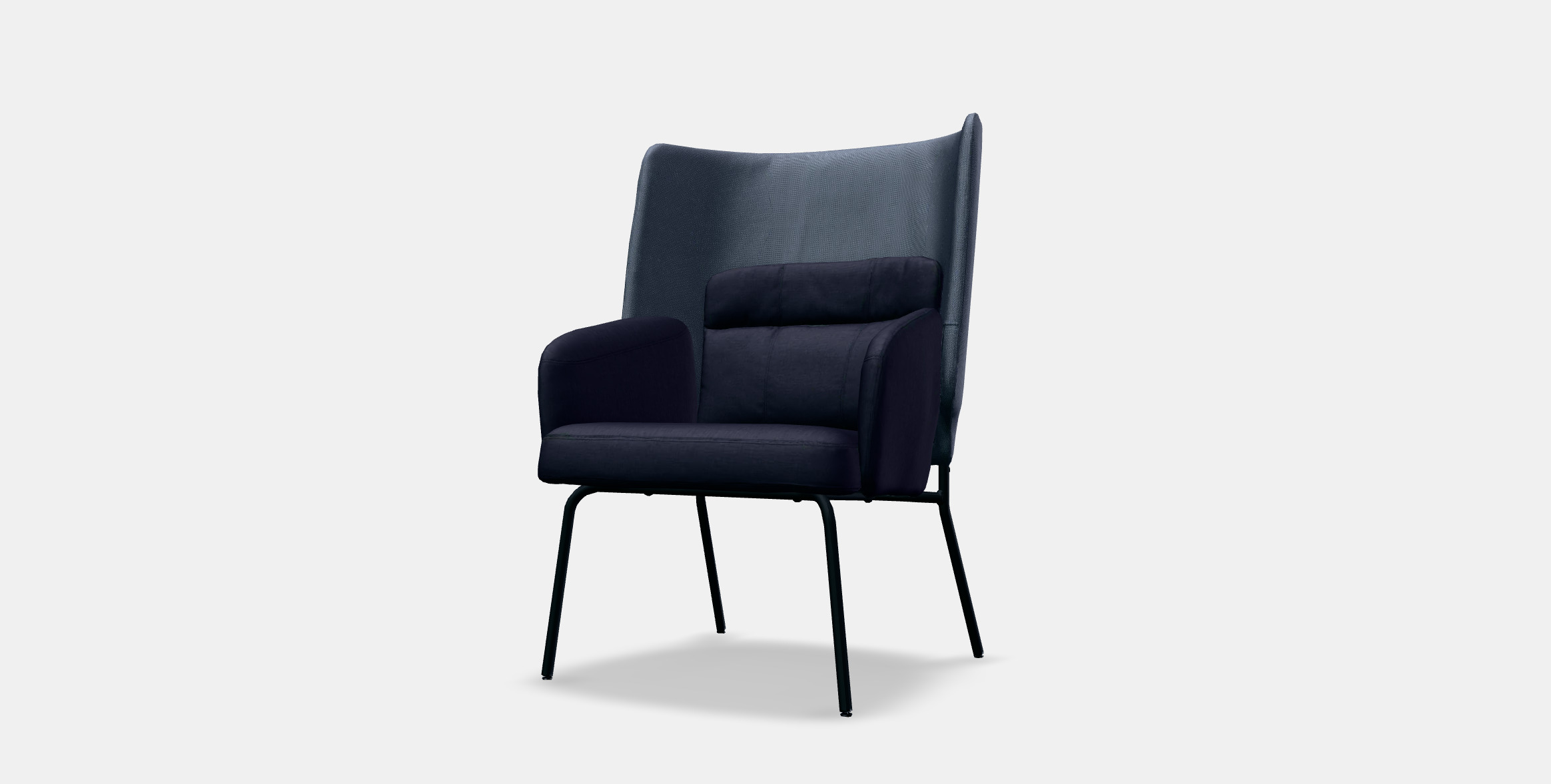 BINGSTA High-back armchair 3D model_11
