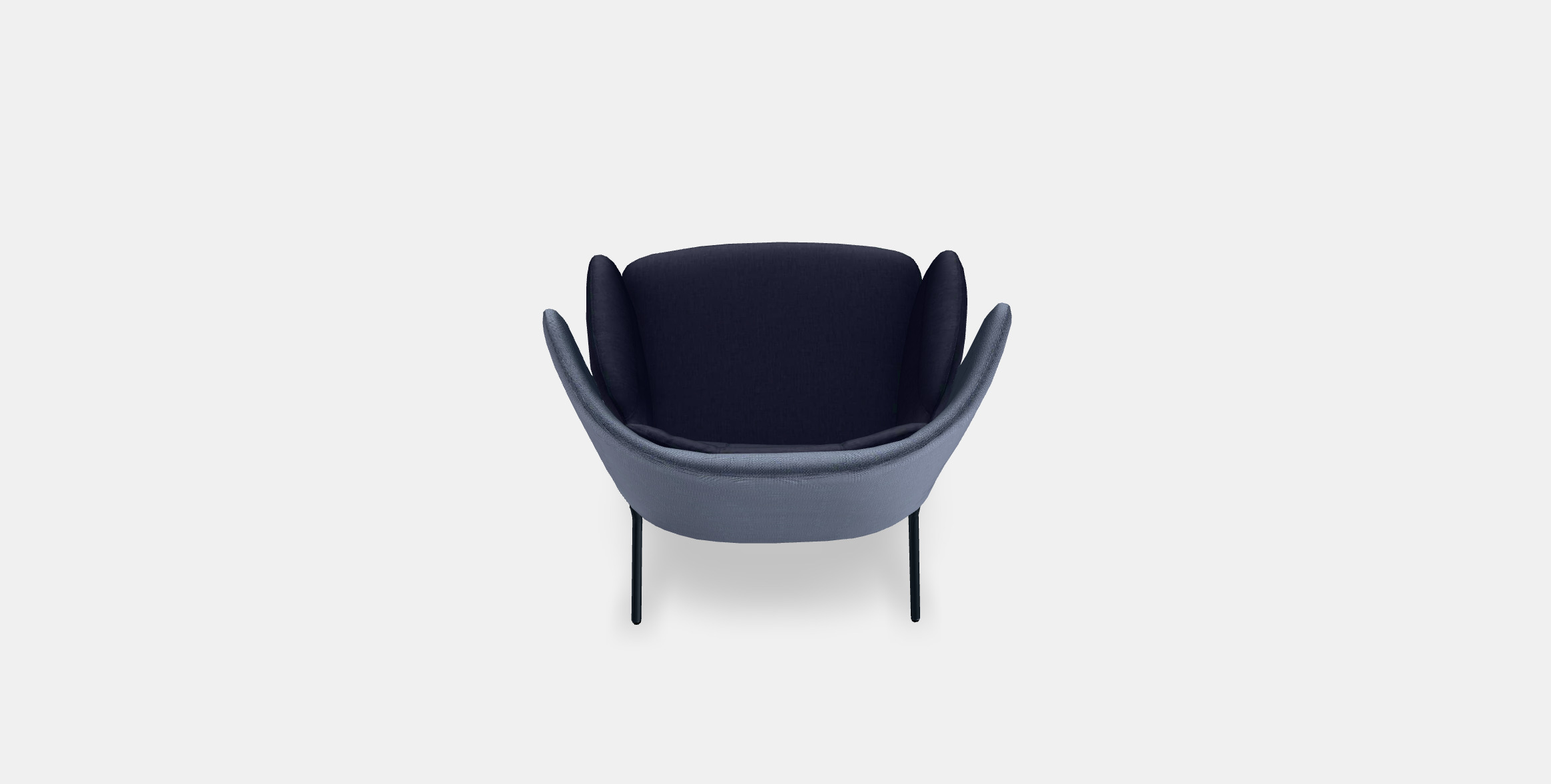 BINGSTA High-back armchair 3D model_2