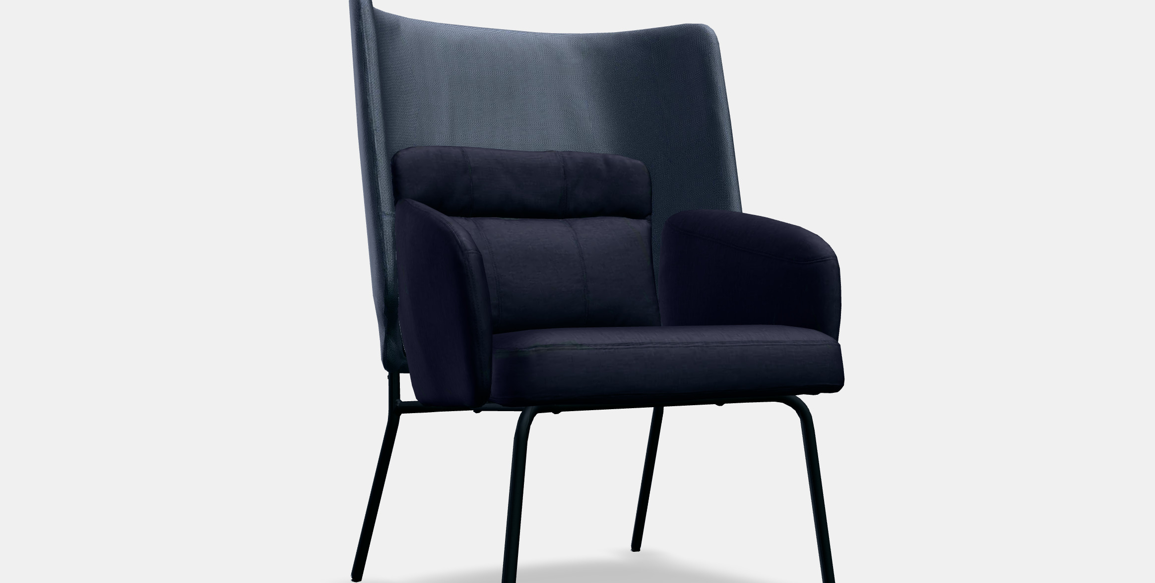 BINGSTA High-back armchair 3D model_10