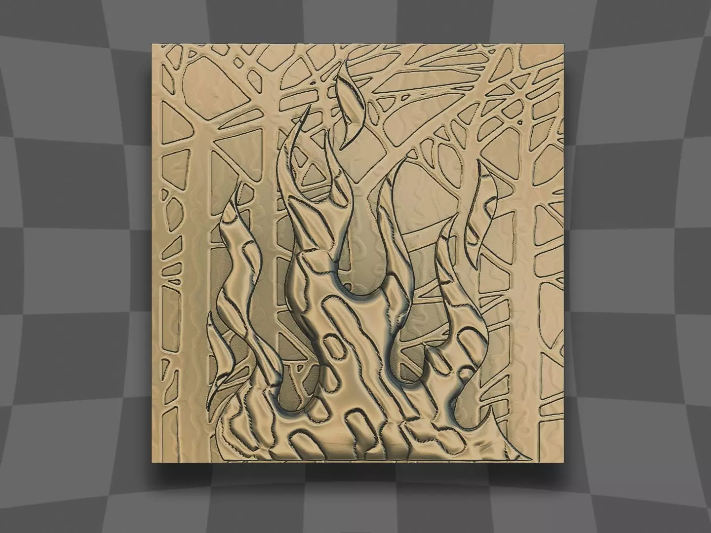 Fire incident in forest 3D print model_0