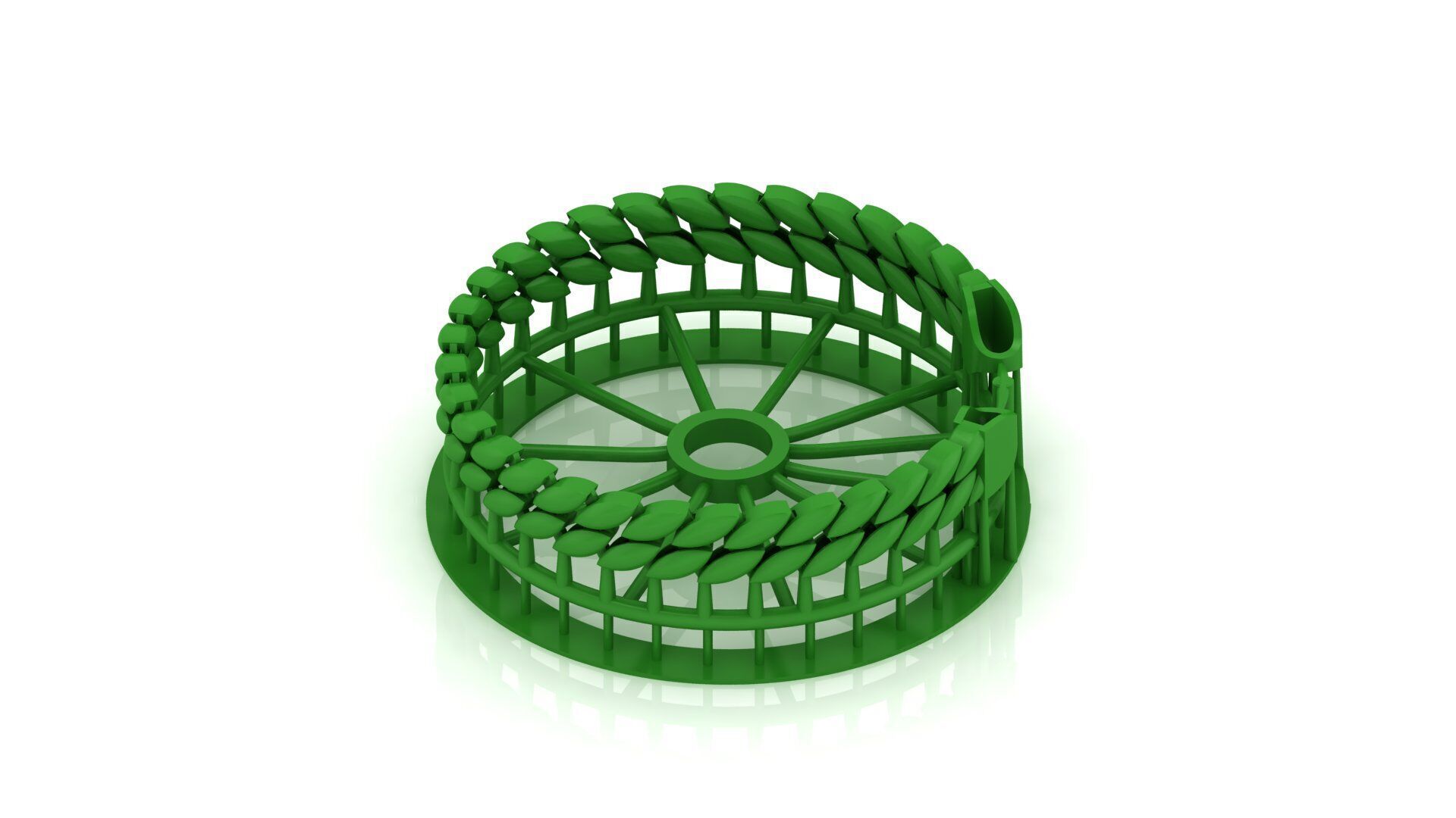 10 MM NEW SPIRAL MIAMI CUBAN LINK CHAIN BRACELET OR NECKLACE 3D print model_3