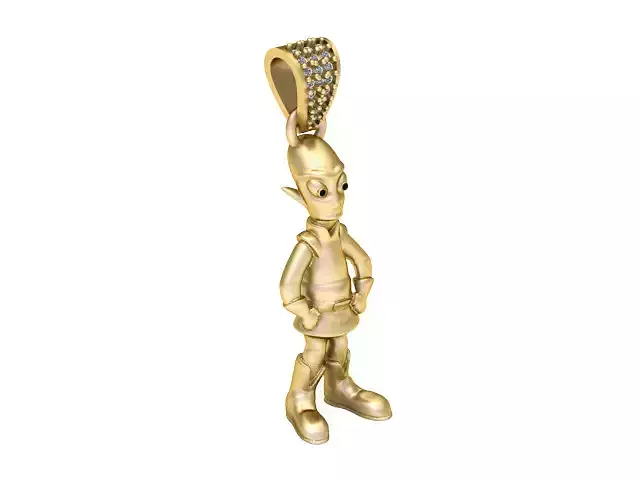 JOKER STYLSIH PENDANT 3D PRINTABLE MODEL 