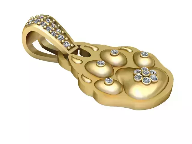 DOG FOOD PENDANT 3D PRINTABLE MODEL 