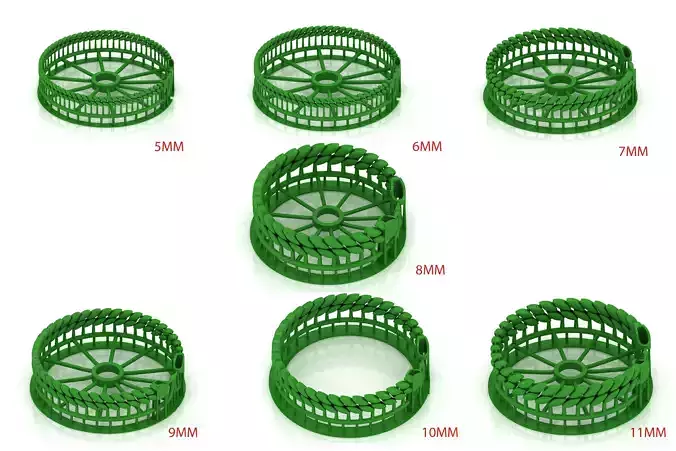  7 SIZE SET TOP SOLD  NEW SPIRAL CUBAN LINK CHAIN BRACELET 3D Model Collection