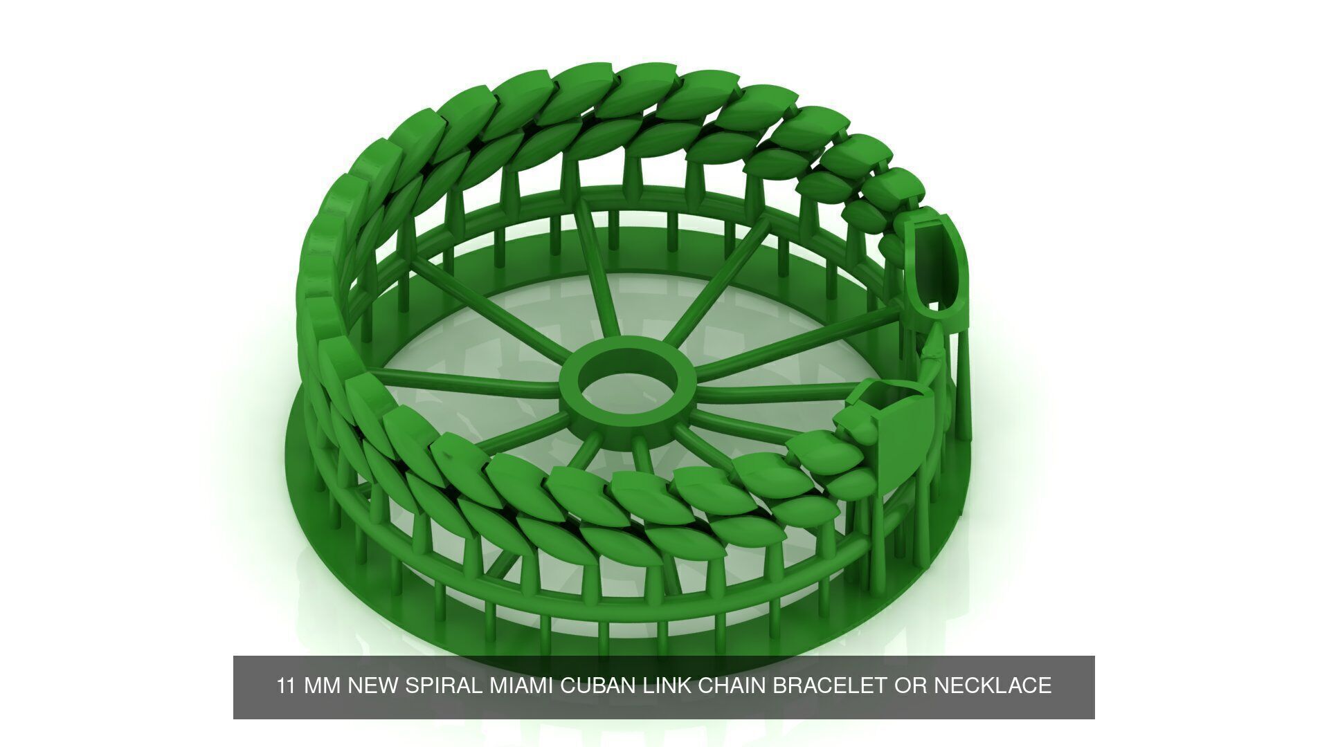  7 SIZE SET TOP SOLD  NEW SPIRAL CUBAN LINK CHAIN BRACELET 3D Model Collection_1