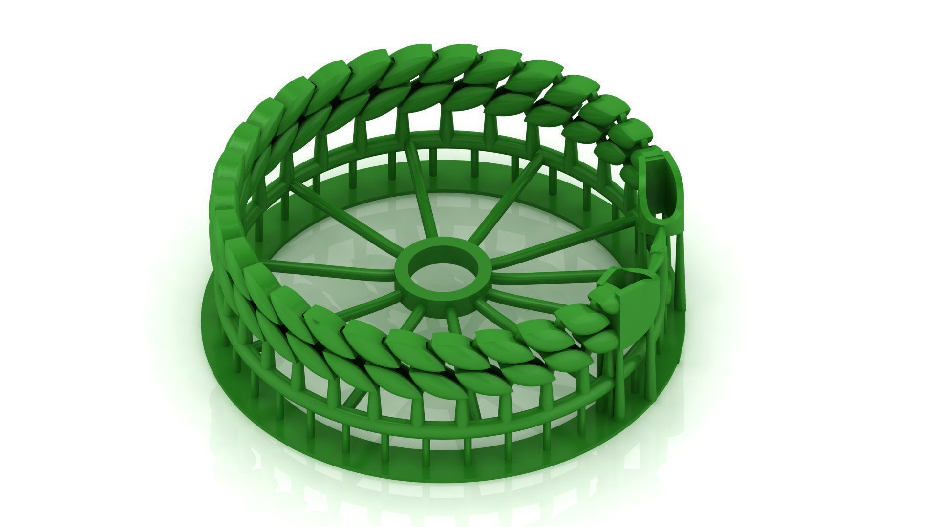  7 SIZE SET TOP SOLD  NEW SPIRAL CUBAN LINK CHAIN BRACELET 3D Model Collection_3