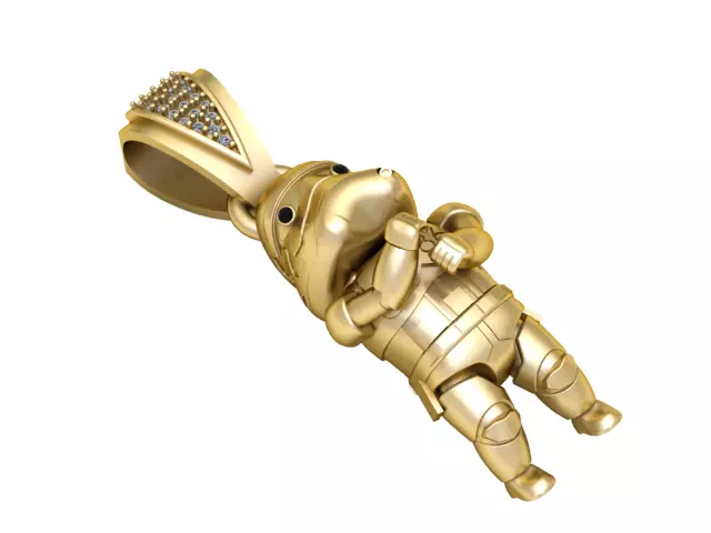 LUXURY METAL PENDANT 3D PRINTABLE MODEL 3D print model