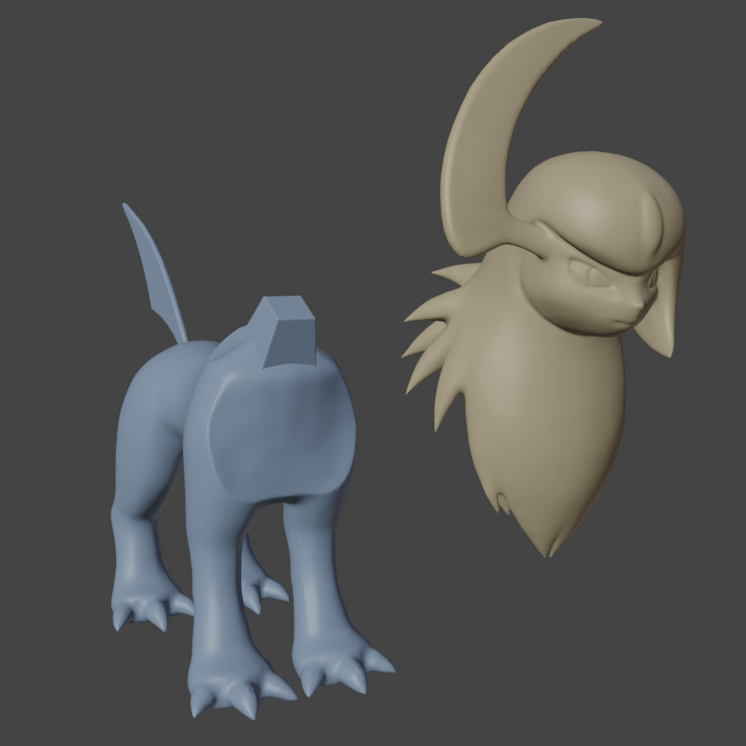POKEMON ABSOL  3D print model_3
