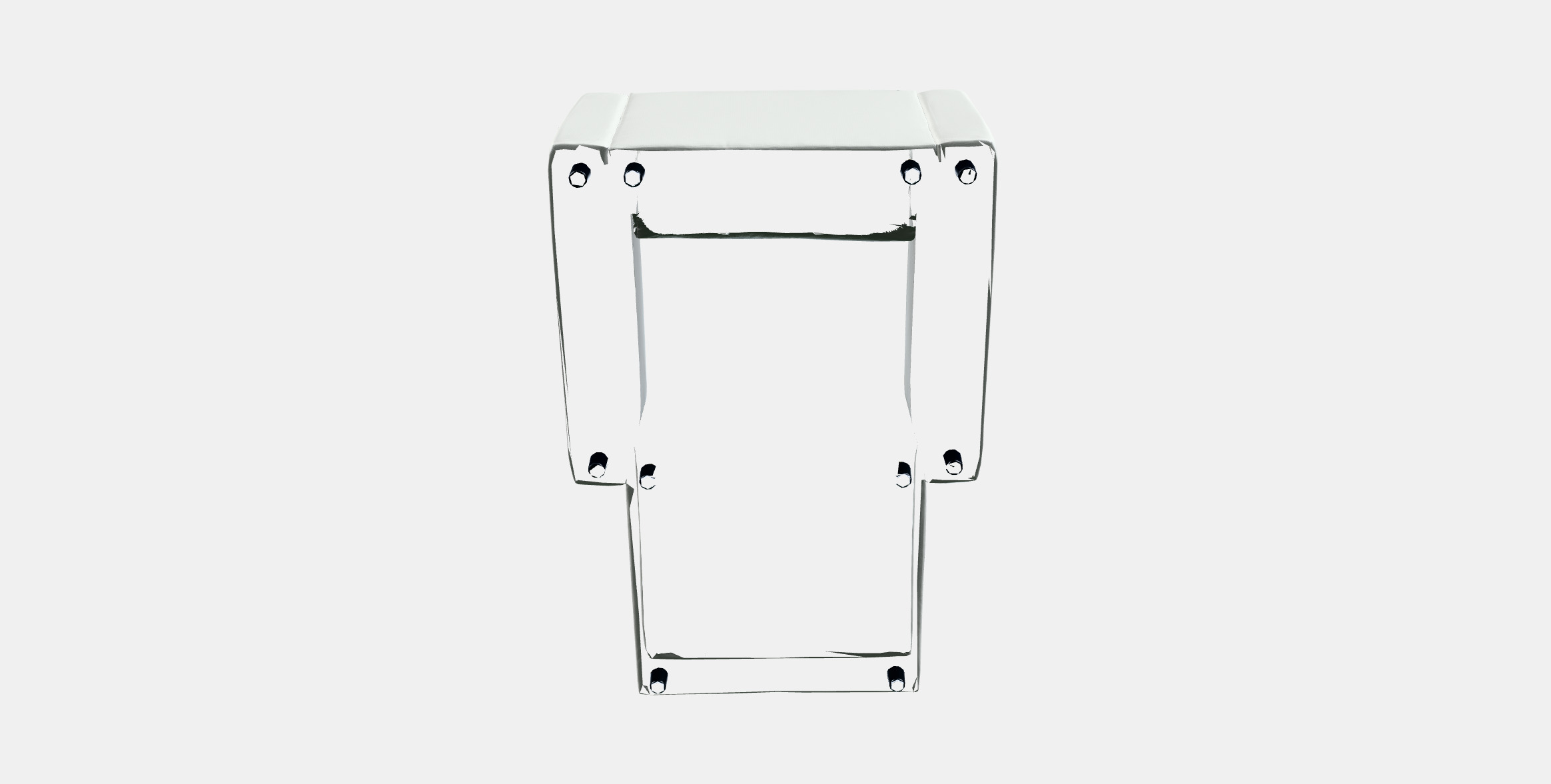 VIMLE Lounge chair 1 Low-poly 3D model_3