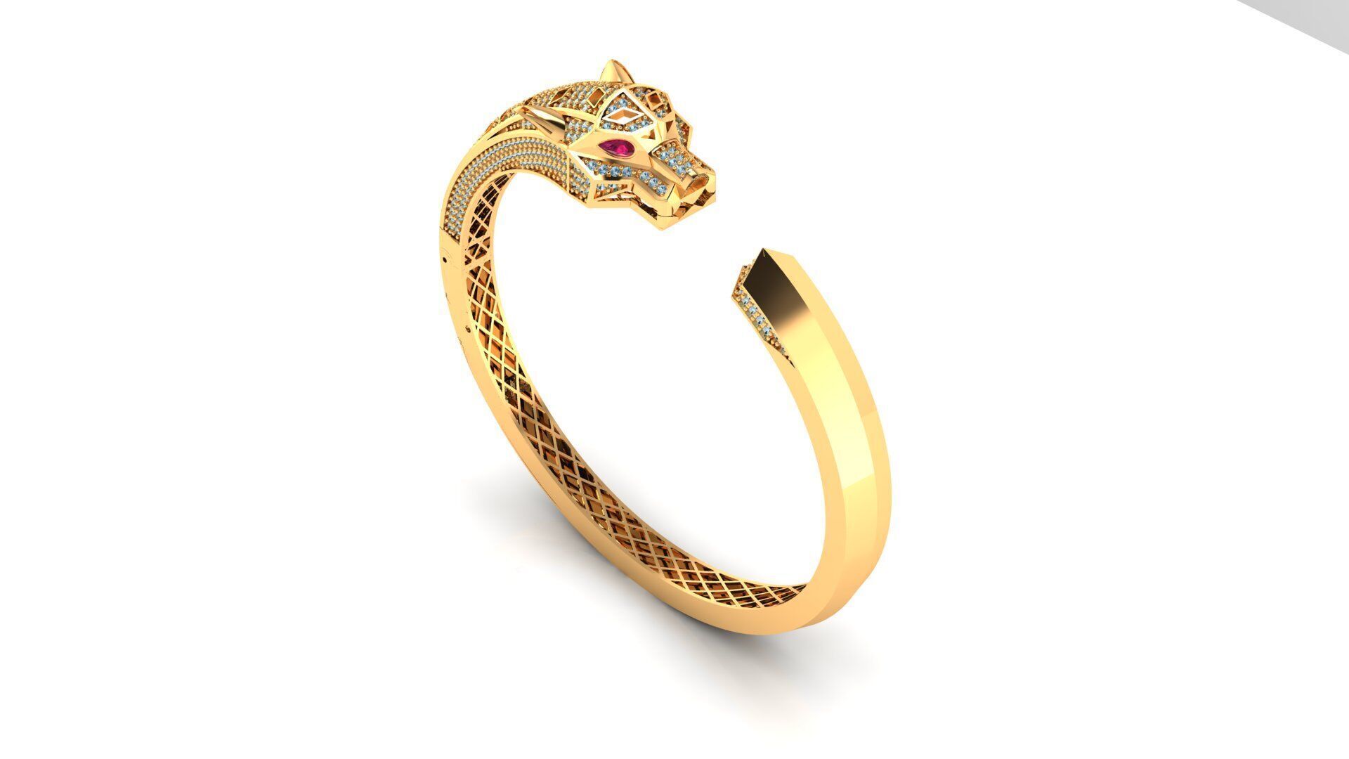 panther braclate 3D print model_3