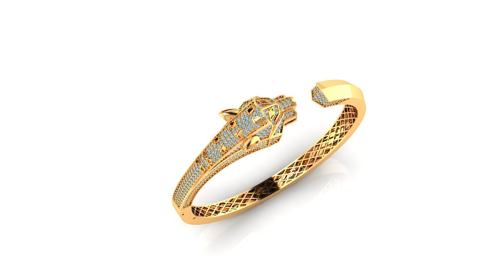 panther braclate 3D print model_1