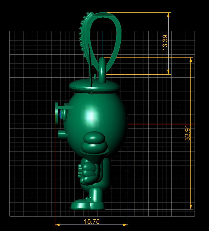 CARTOON EAT ICE CREAM PENDANT 3D PRINTABLE MODLE 3D print model_4