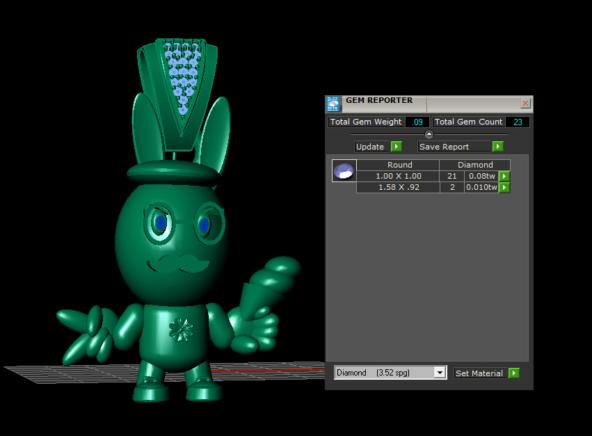 CARTOON EAT ICE CREAM PENDANT 3D PRINTABLE MODLE 3D print model_5