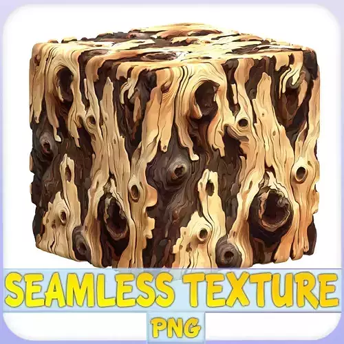 Stylized Bark Seamless Texture
