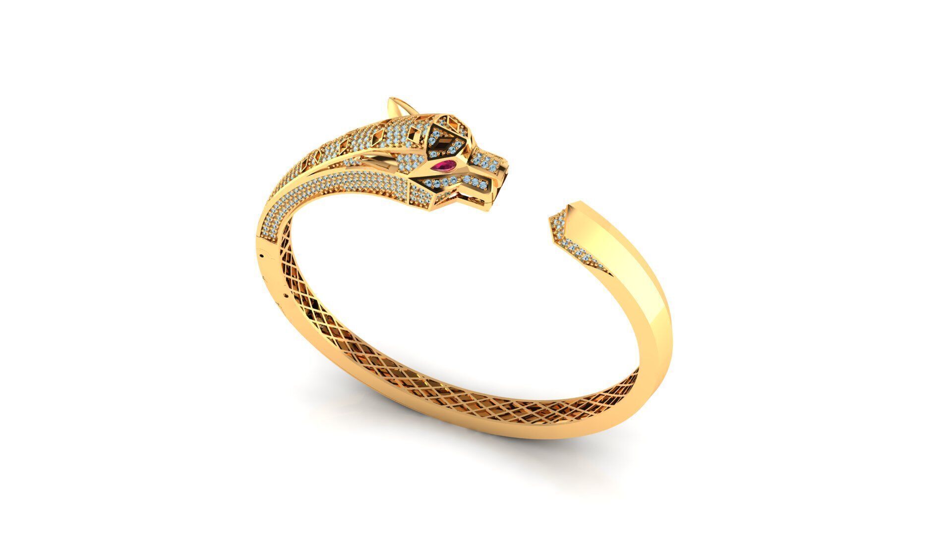 panther braclate  3D print model_1