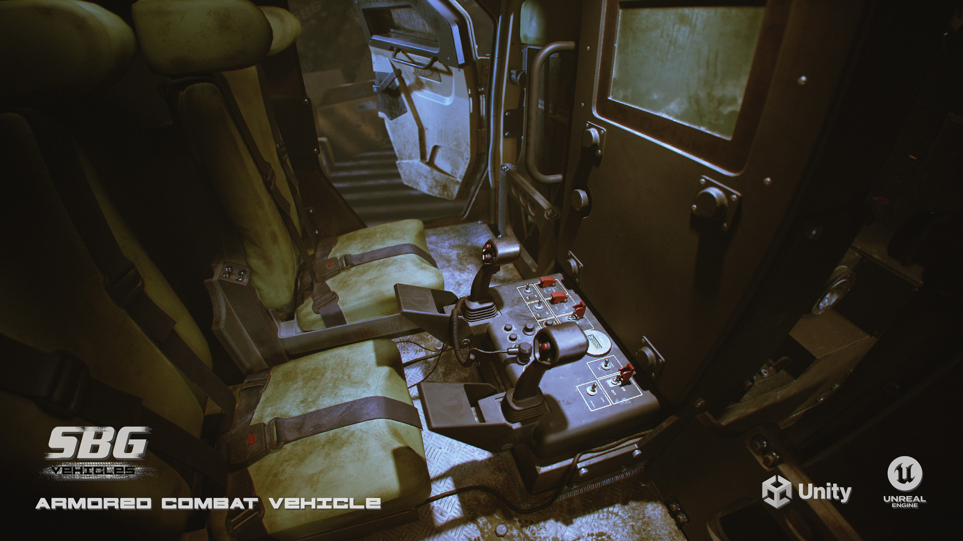 SBG Armored Combat Vehicle - Fortress On Wheels Edition Low-poly 3D model_5