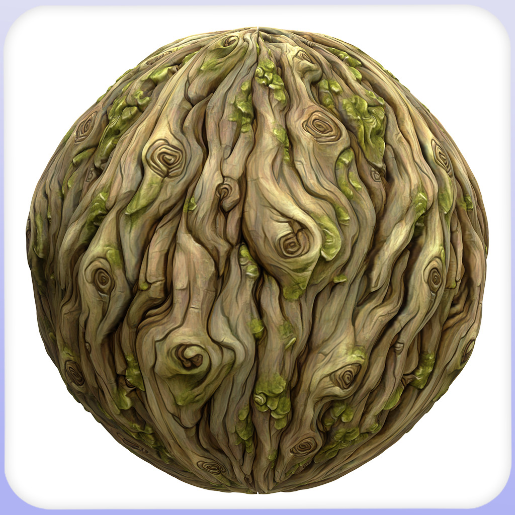 Stylized Bark Seamless Texture Texture_3