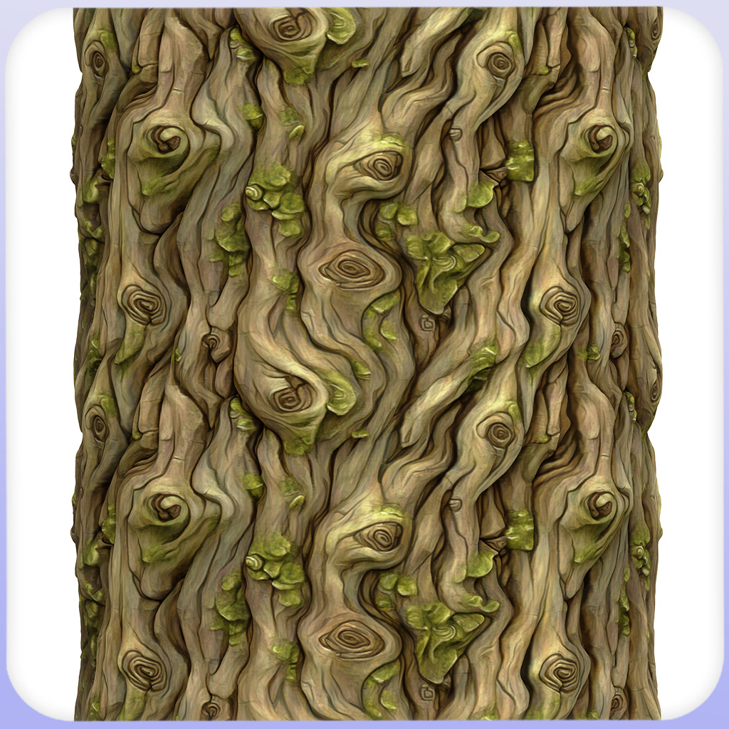 Stylized Bark Seamless Texture Texture_2