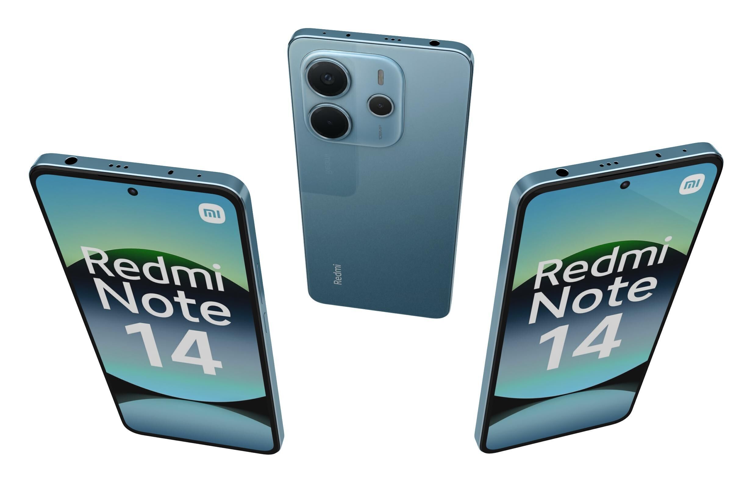 Xiaomi Redmi Note 14 Blue 3D model_1