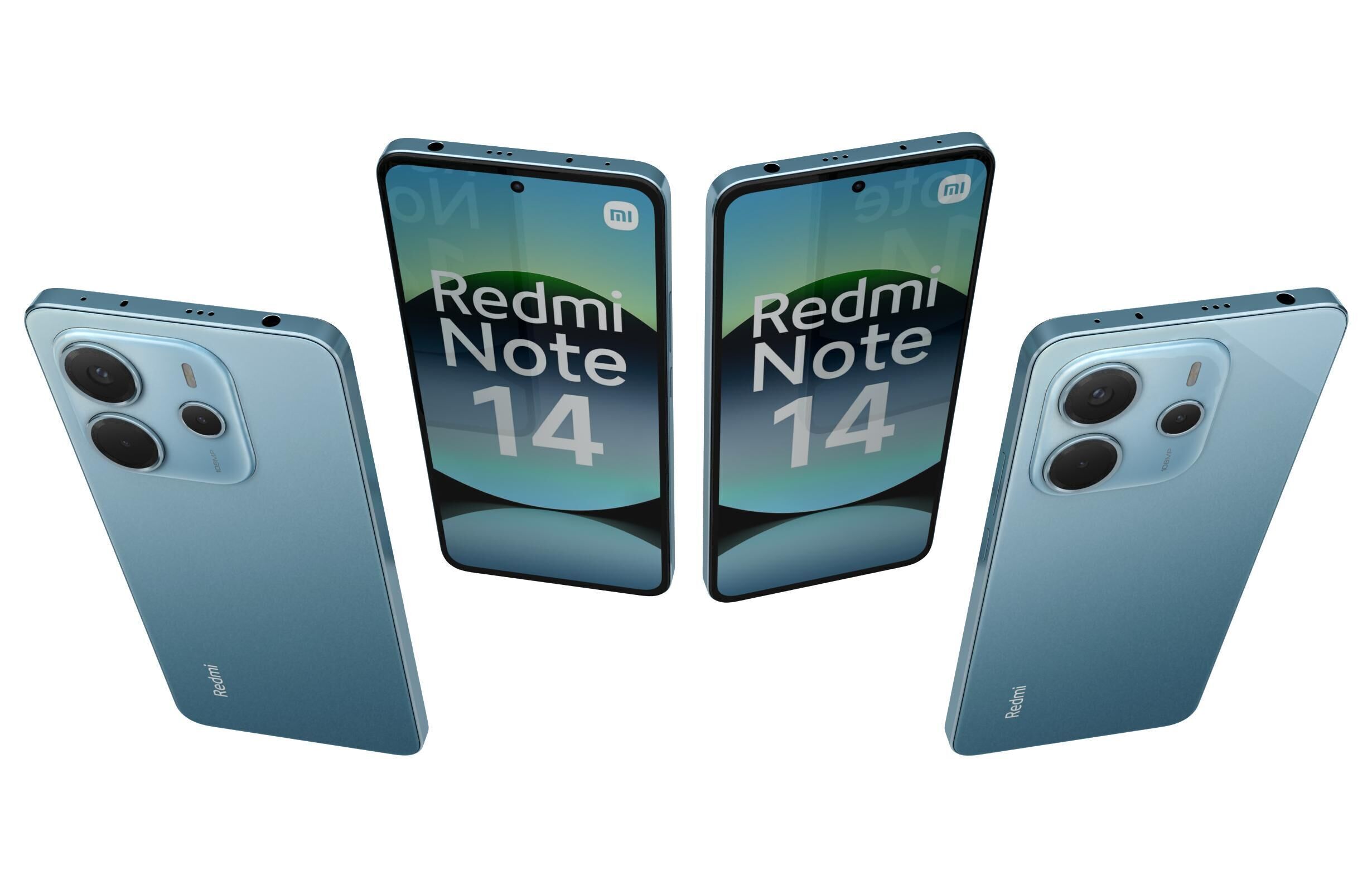 Xiaomi Redmi Note 14 Blue 3D model_4