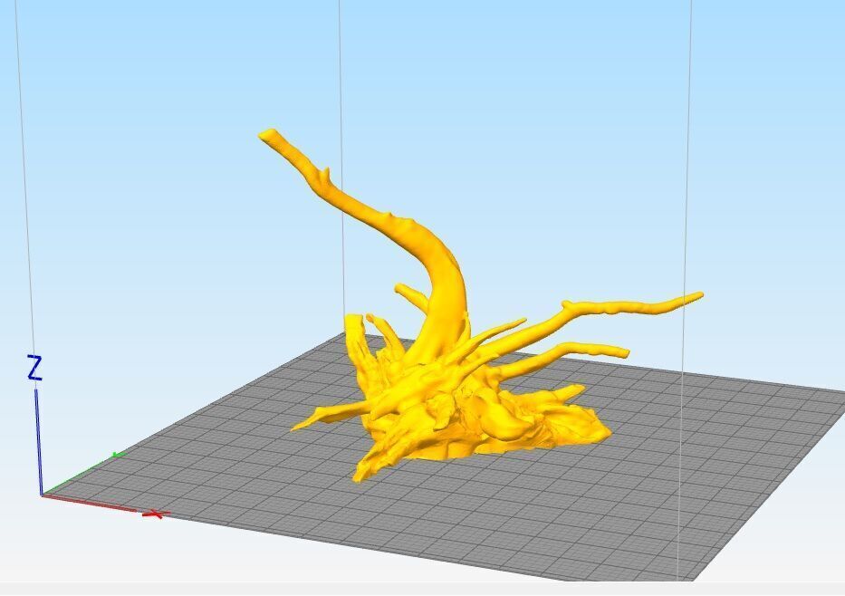 Aquarium driftwood decoration 3D print model 3D print model_2