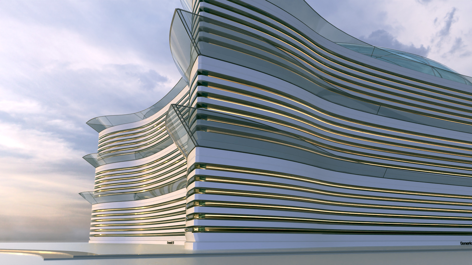 Futuristic Building Concept V2-06 3D model_16