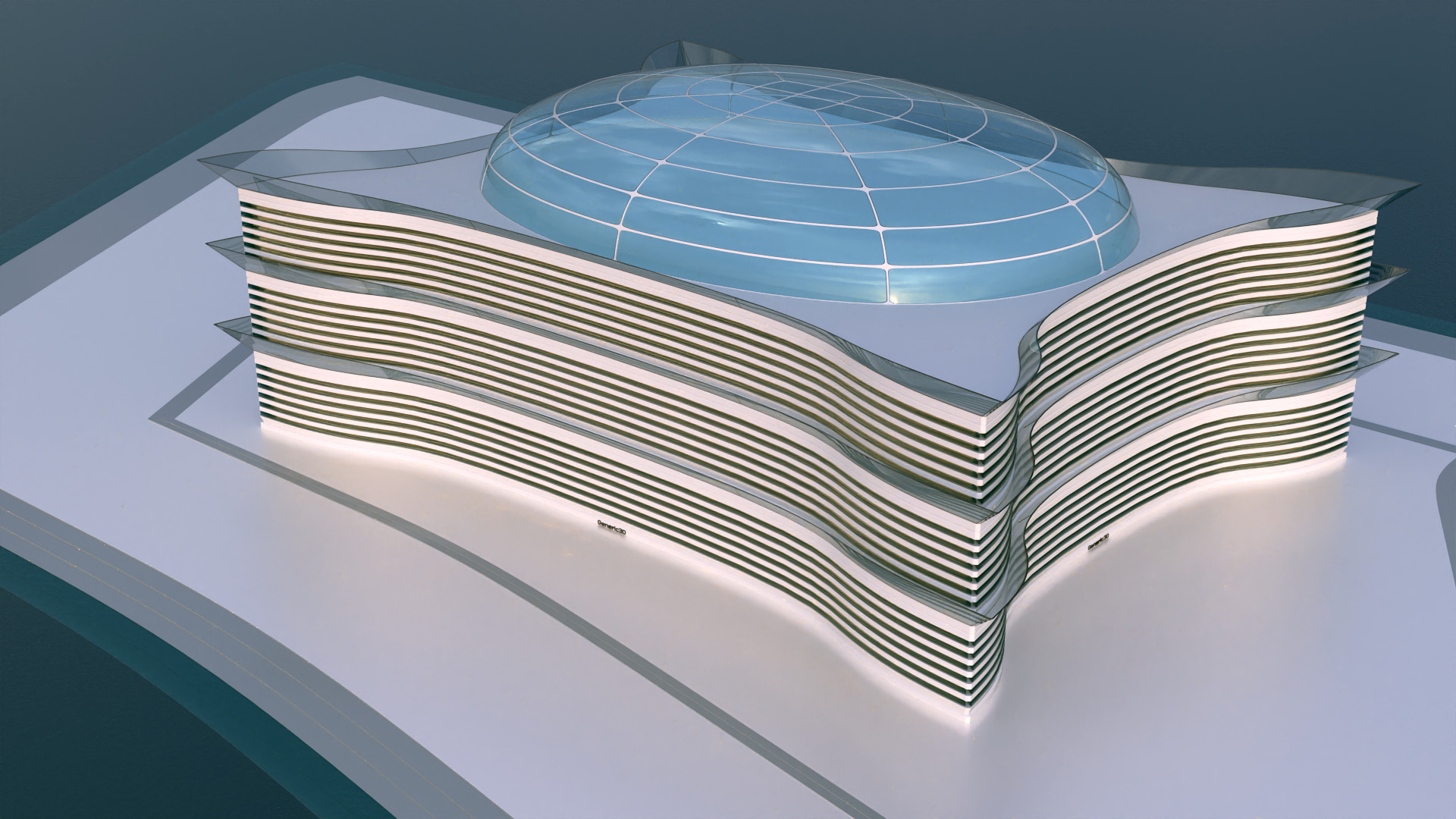 Futuristic Building Concept V2-06 3D model_17