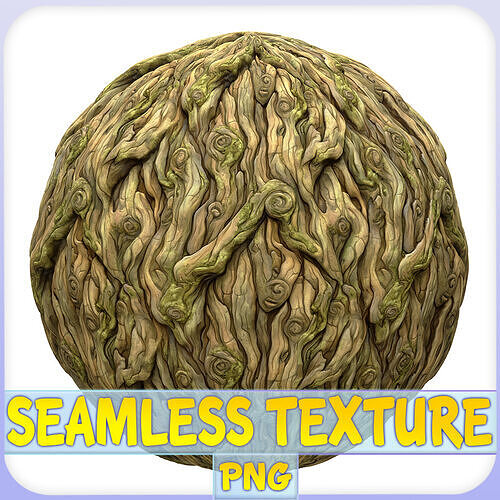Stylized Bark Seamless Texture Texture