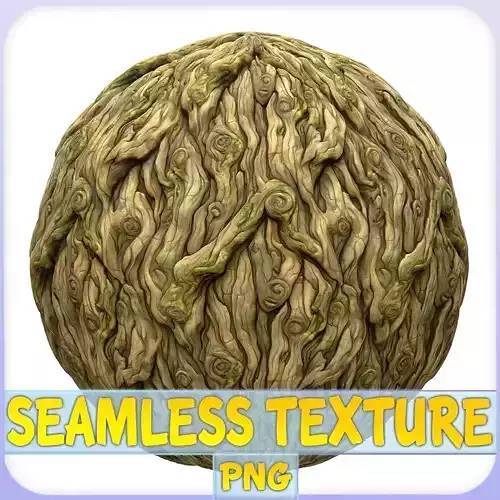 Stylized Bark Seamless Texture