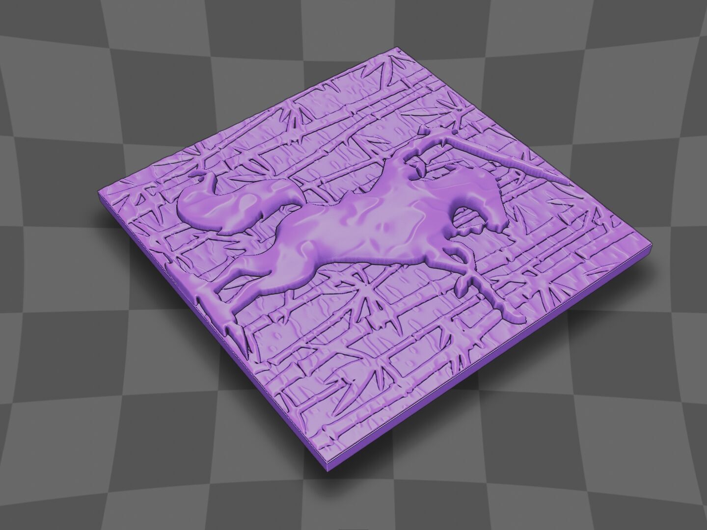 Knight fighting at the bamboo forest 3D print model_5