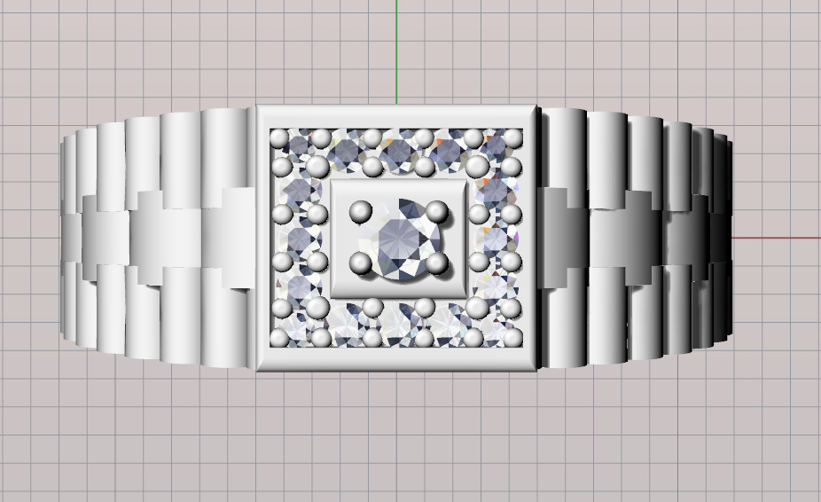 Rolex Rings 3D print model_3